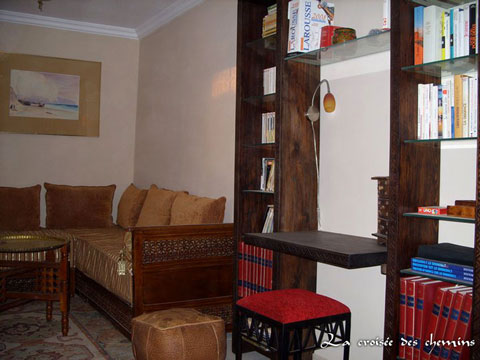 Photo du salon du Riad au Maroc